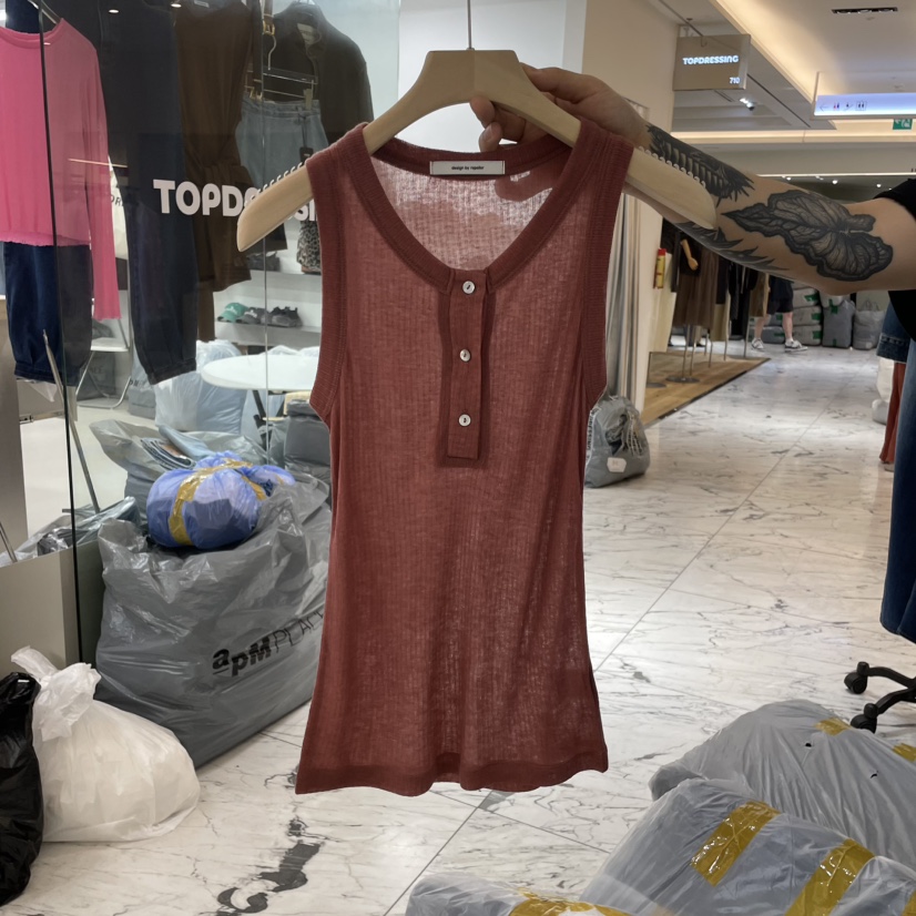 REPELLER東大門㊣實拍女裝新款25秋夏時尚職業人氣吊帶背心REPELLER吊帶/背心圖色4