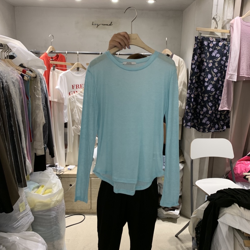 LOGROAD韓國直郵㊣女裝新品人氣推薦熱賣職業時尚真品長袖T恤LOG ROAD長袖T恤