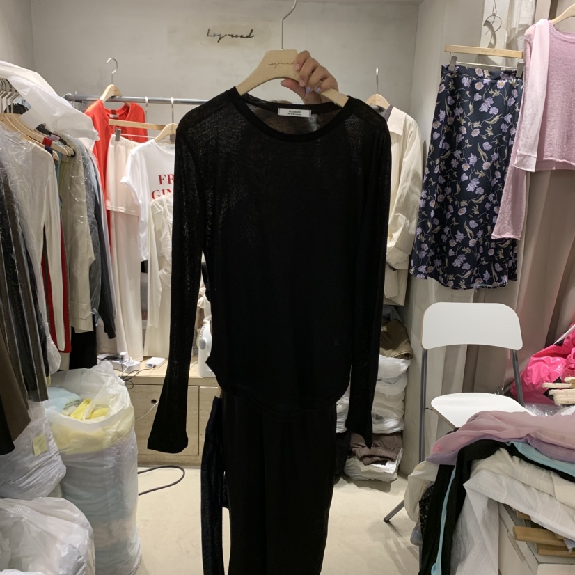 LOGROAD韓國直郵㊣女裝新品人氣推薦熱賣職業時尚真品長袖T恤LOG ROAD長袖T恤圖色4