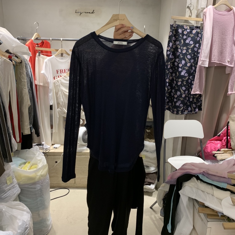 LOGROAD韓國直郵㊣女裝新品人氣推薦熱賣職業時尚真品長袖T恤LOG ROAD長袖T恤圖色5