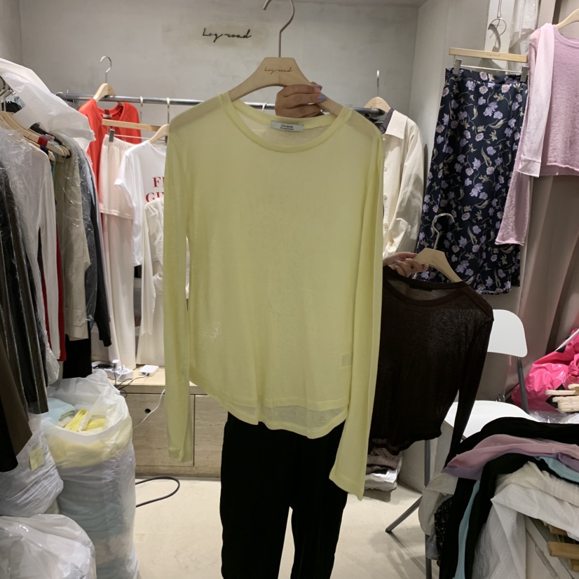 LOGROAD韓國直郵㊣女裝新品人氣推薦熱賣職業時尚真品長袖T恤LOG ROAD長袖T恤圖色6