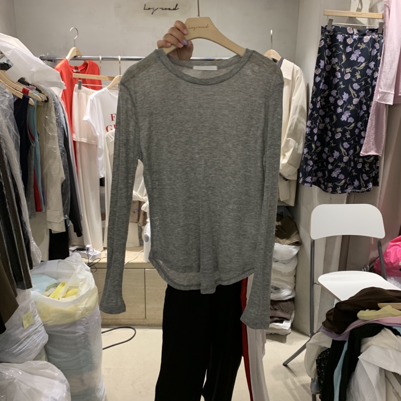 LOGROAD韓國直郵㊣女裝新品人氣推薦熱賣職業時尚真品長袖T恤LOG ROAD長袖T恤圖色8