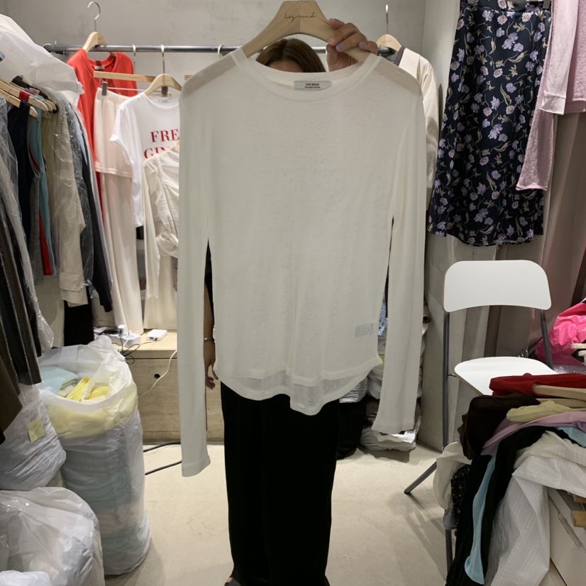 LOGROAD韓國直郵㊣女裝新品人氣推薦熱賣職業時尚真品長袖T恤LOG ROAD長袖T恤圖色10