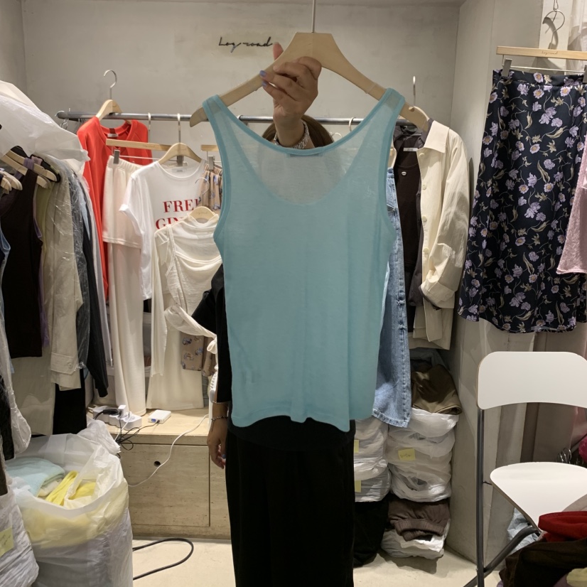 LOGROAD東大門㊣代購女裝新品職業25秋夏熱賣真品休閑吊帶背心LOG ROAD吊帶/背心