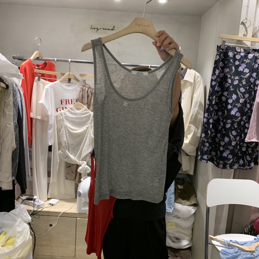 LOGROAD東大門㊣代購女裝新品職業25秋夏熱賣真品休閑吊帶背心LOG ROAD吊帶/背心圖色3