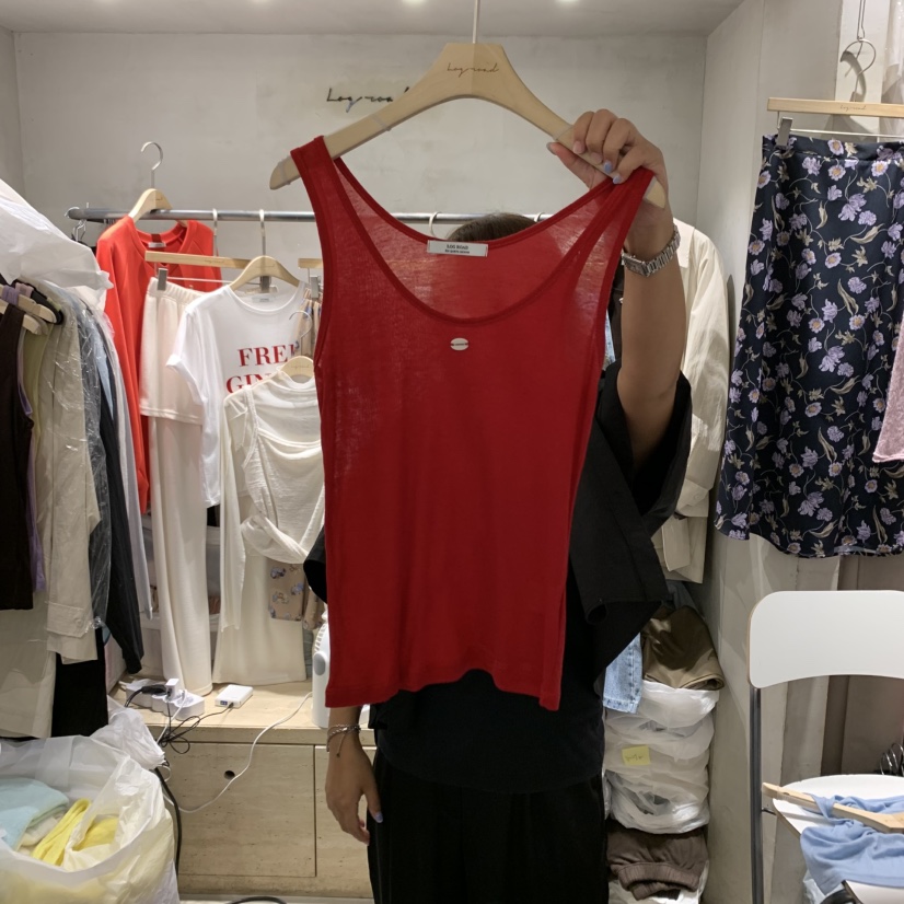 LOGROAD東大門㊣代購女裝新品職業25秋夏熱賣真品休閑吊帶背心LOG ROAD吊帶/背心圖色4