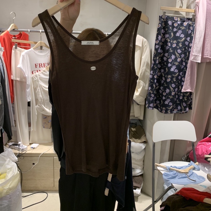 LOGROAD東大門㊣代購女裝新品職業25秋夏熱賣真品休閑吊帶背心LOG ROAD吊帶/背心圖色5
