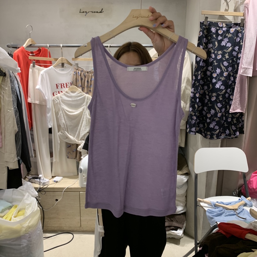 LOGROAD東大門㊣代購女裝新品職業25秋夏熱賣真品休閑吊帶背心LOG ROAD吊帶/背心圖色6