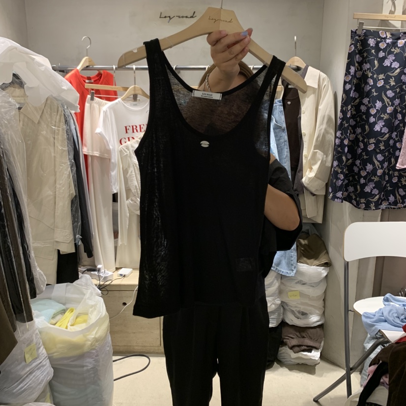LOGROAD東大門㊣代購女裝新品職業25秋夏熱賣真品休閑吊帶背心LOG ROAD吊帶/背心圖色10
