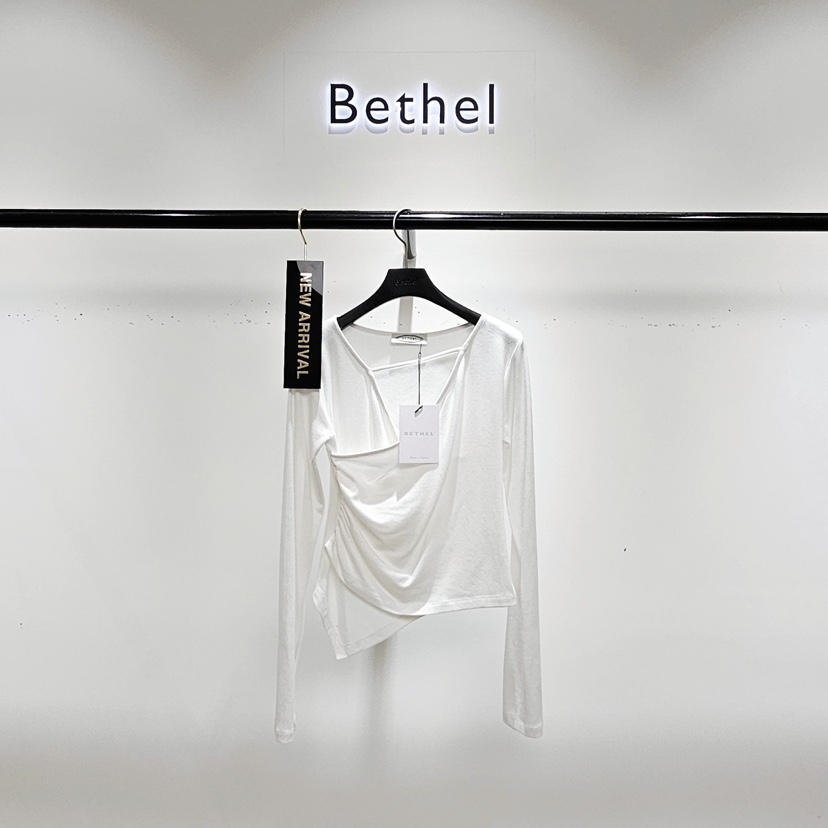 BETHEL東大門㊣實拍女裝新款25秋夏推薦真品休閑職業長袖T恤BETHEL長袖T恤