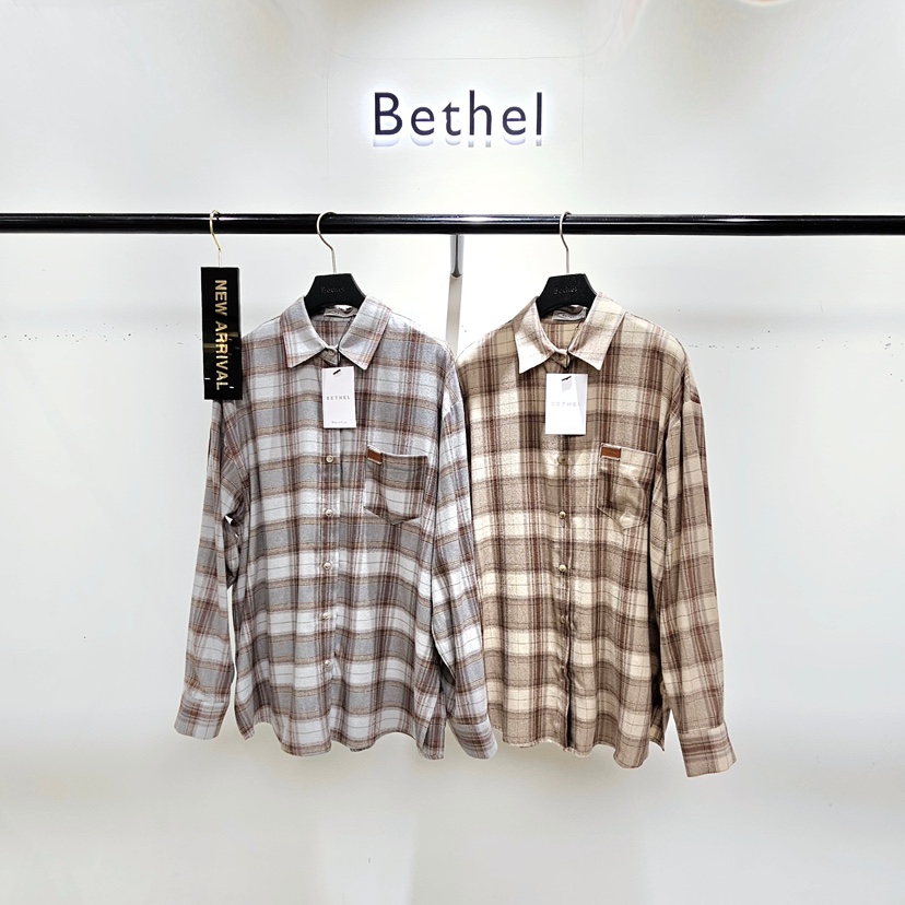 BETHEL東大門㊣實拍女士新品25秋夏人氣職業熱賣襯衫蕾絲衫BETHEL襯衫/蕾絲衫