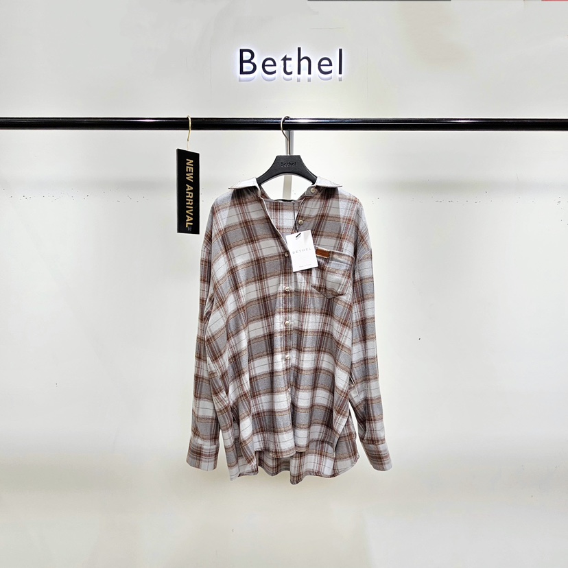 BETHEL東大門㊣實拍女士新品25秋夏人氣職業熱賣襯衫蕾絲衫BETHEL襯衫/蕾絲衫圖色1