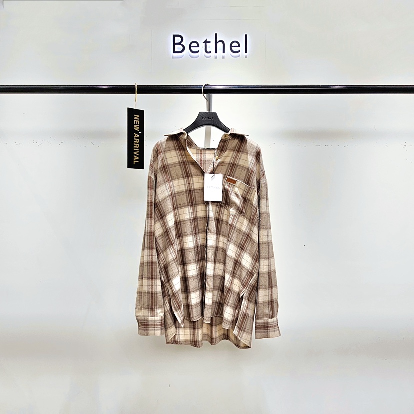 BETHEL東大門㊣實拍女士新品25秋夏人氣職業熱賣襯衫蕾絲衫BETHEL襯衫/蕾絲衫圖色2
