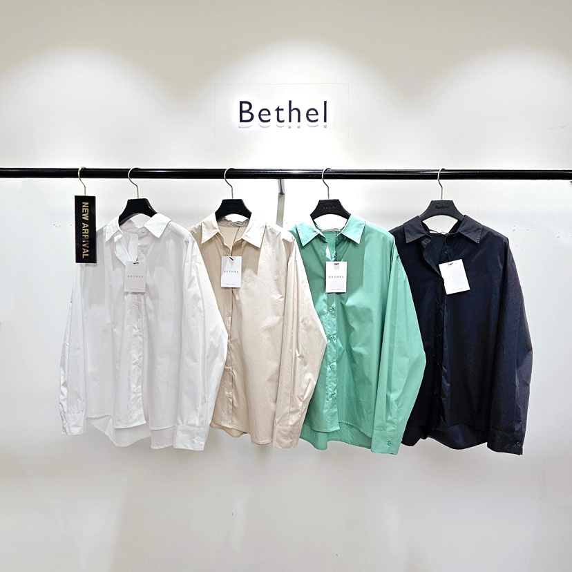 BETHEL東大門㊣直郵女裝新款人氣時尚真品推薦休閑襯衫蕾絲衫BETHEL襯衫/蕾絲衫圖色3左三色