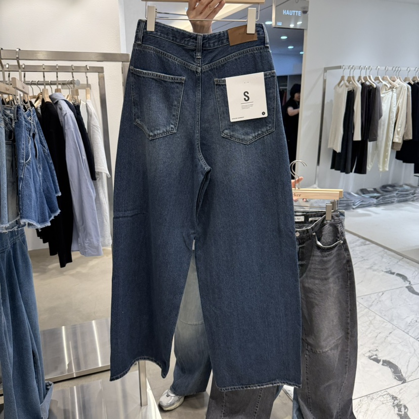 ACKER韓國代購㊣女士新品時尚推薦25秋夏人氣真品職業牛仔褲ACKER牛仔褲