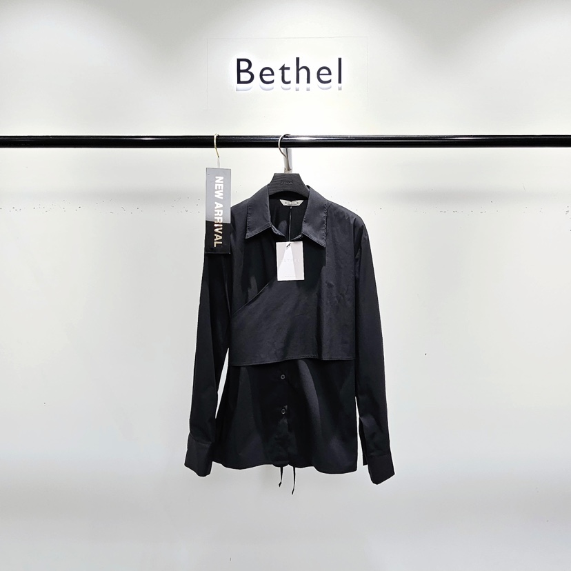 BETHEL東大門㊣實拍女裝新款真品25秋夏職業時尚襯衫蕾絲衫BETHEL襯衫/蕾絲衫圖色3