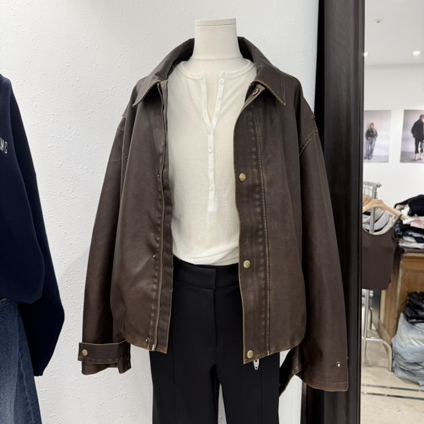 ACKER東大門㊣實拍女裝新款真品職業人氣推薦休閑時尚夾克復古ACKER夾克