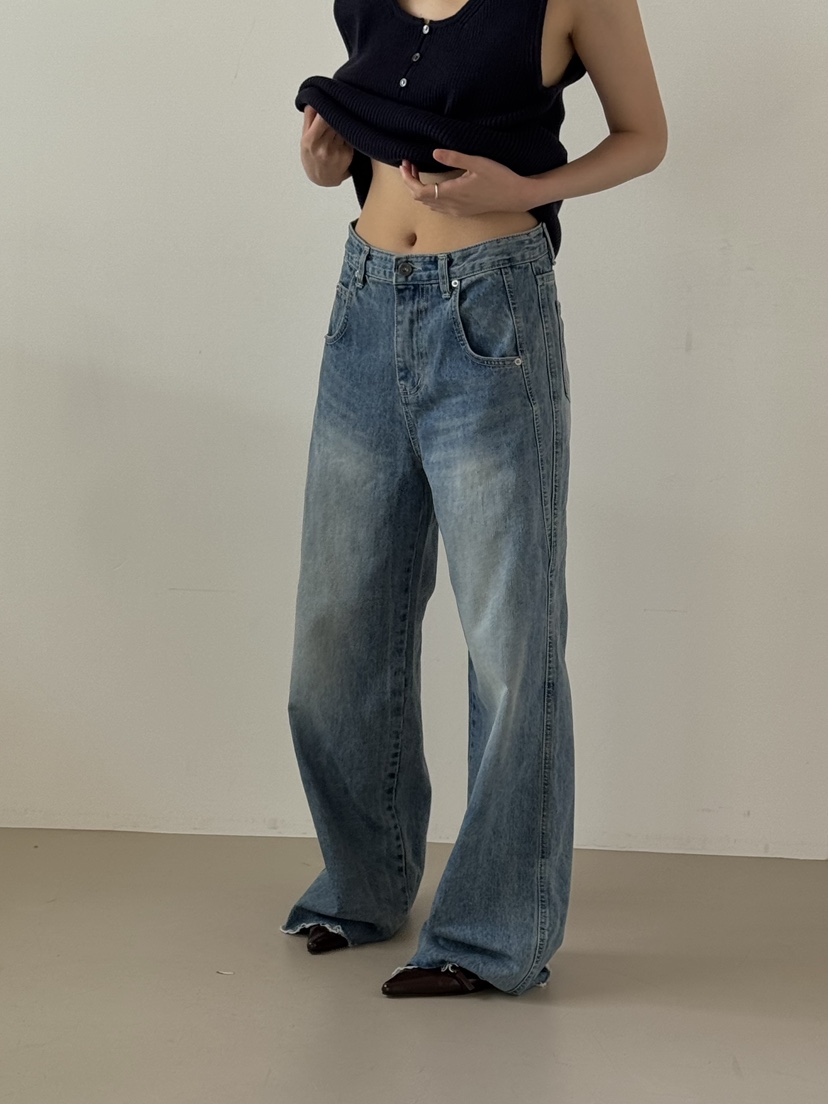 KARE/WEREPIECE東大門㊣代購女裝新品休閑推薦時尚25秋冬牛仔褲KARE/WEREPIECE牛仔褲