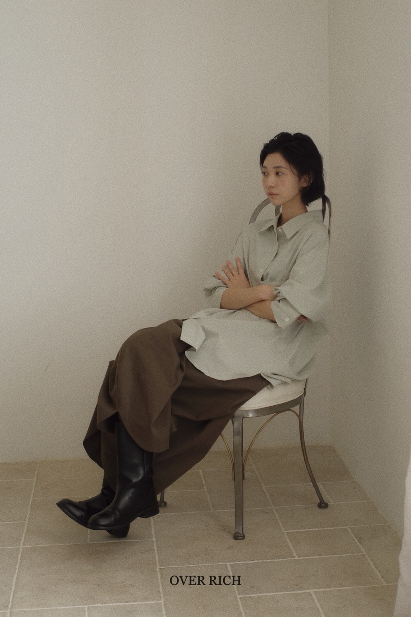 OVER RICH韓國代購㊣女士新品時尚職業真品25秋冬休閑休閑褲OVER RICH休閑褲