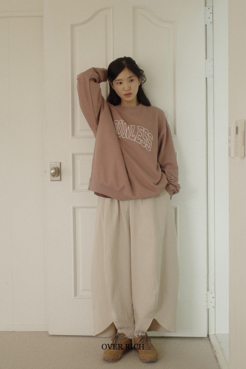 OVER RICH韓國代購㊣女士新品時尚職業真品25秋冬休閑休閑褲OVER RICH休閑褲
