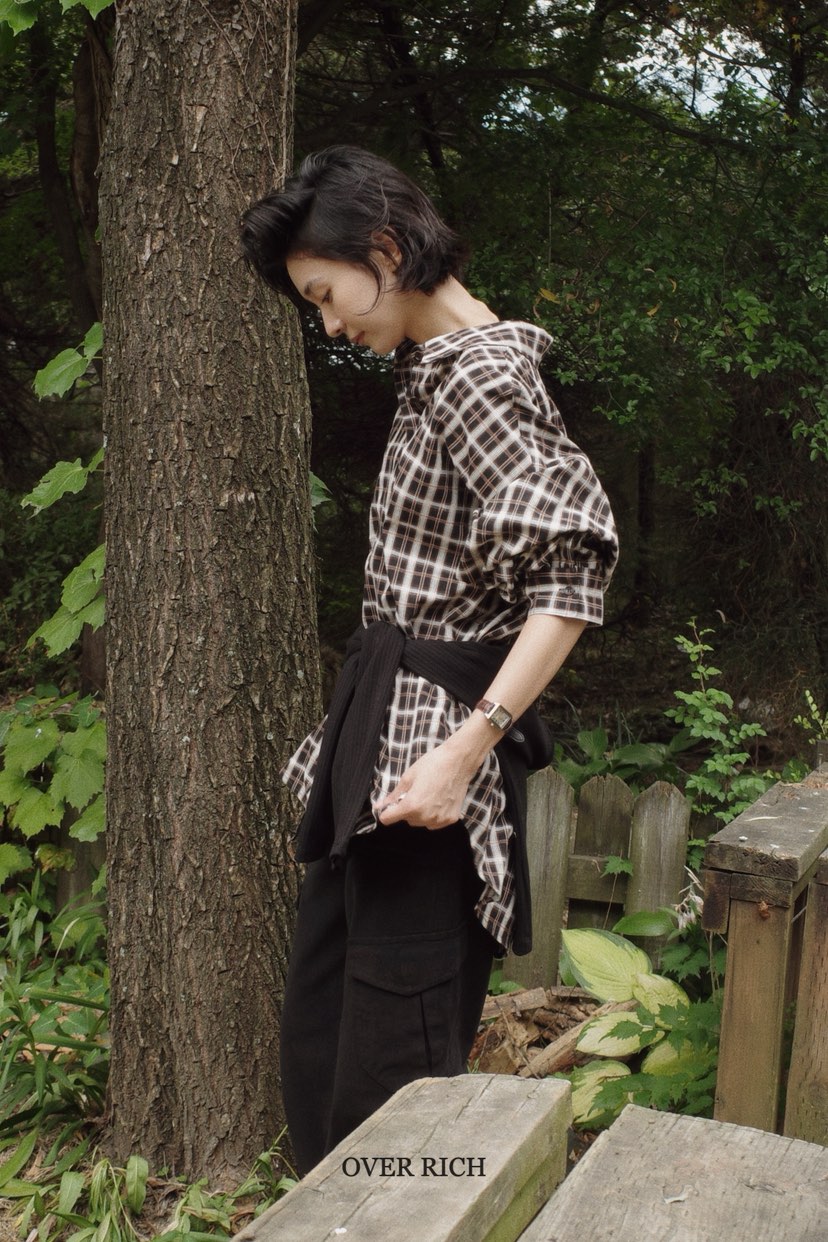 OVER RICH東大門㊣直郵女士新款人氣時尚推薦職業襯衫蕾絲衫OVER RICH襯衫/蕾絲衫