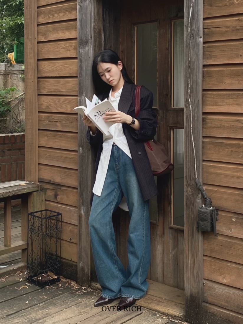 OVER RICH韓國代購㊣女士新品推薦休閑25秋冬真品人氣夾克OVER RICH夾克