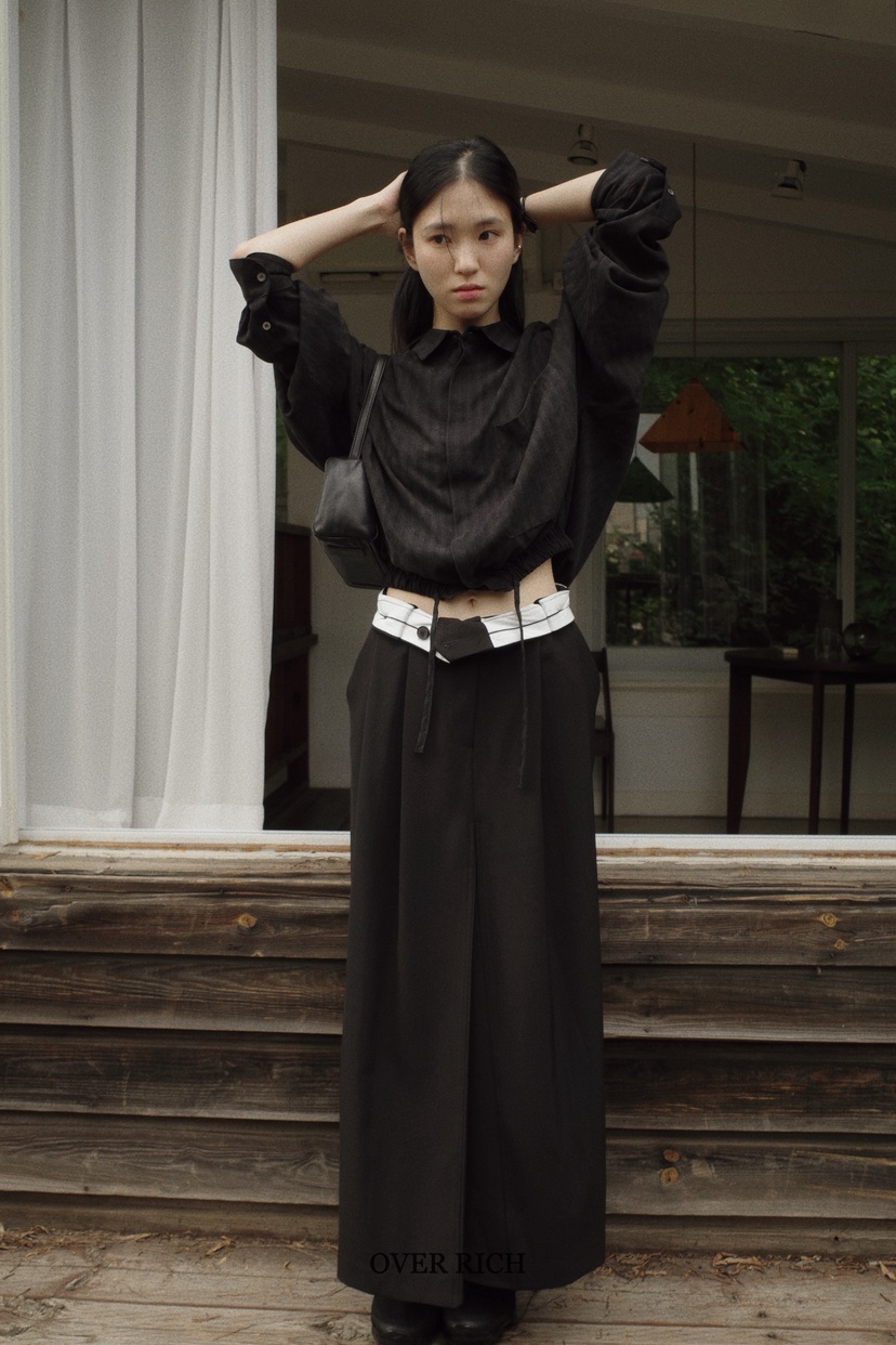 OVER RICH東大門㊣實拍女士新品休閑真品時尚推薦人氣長裙OVER RICH長裙