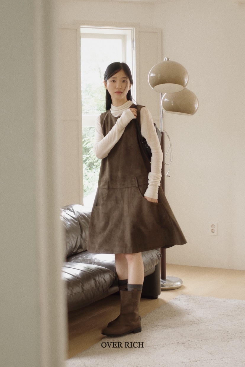 OVER RICH東大門㊣代購女裝新款25秋冬職業推薦休閑連衣裙OVER RICH連衣裙