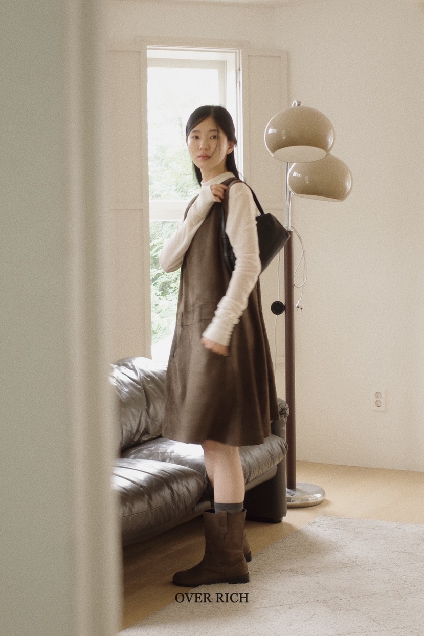 OVER RICH東大門㊣代購女裝新款25秋冬職業推薦休閑連衣裙OVER RICH連衣裙