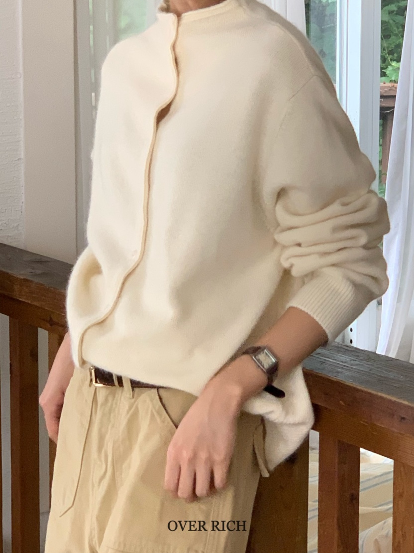 OVER RICH韓國直郵㊣女士新款職業推薦真品休閑針織衫高領OVER RICH針織衫