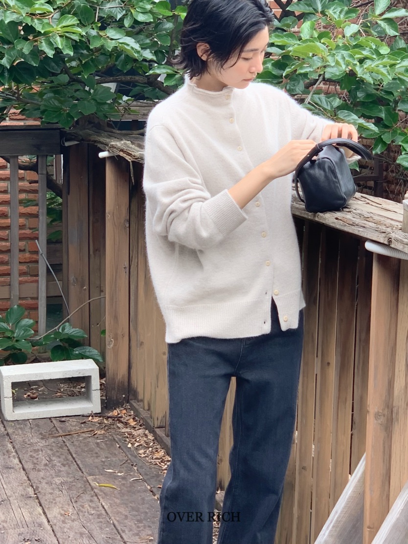 OVER RICH韓國直郵㊣女士新款職業推薦真品休閑針織衫高領OVER RICH針織衫