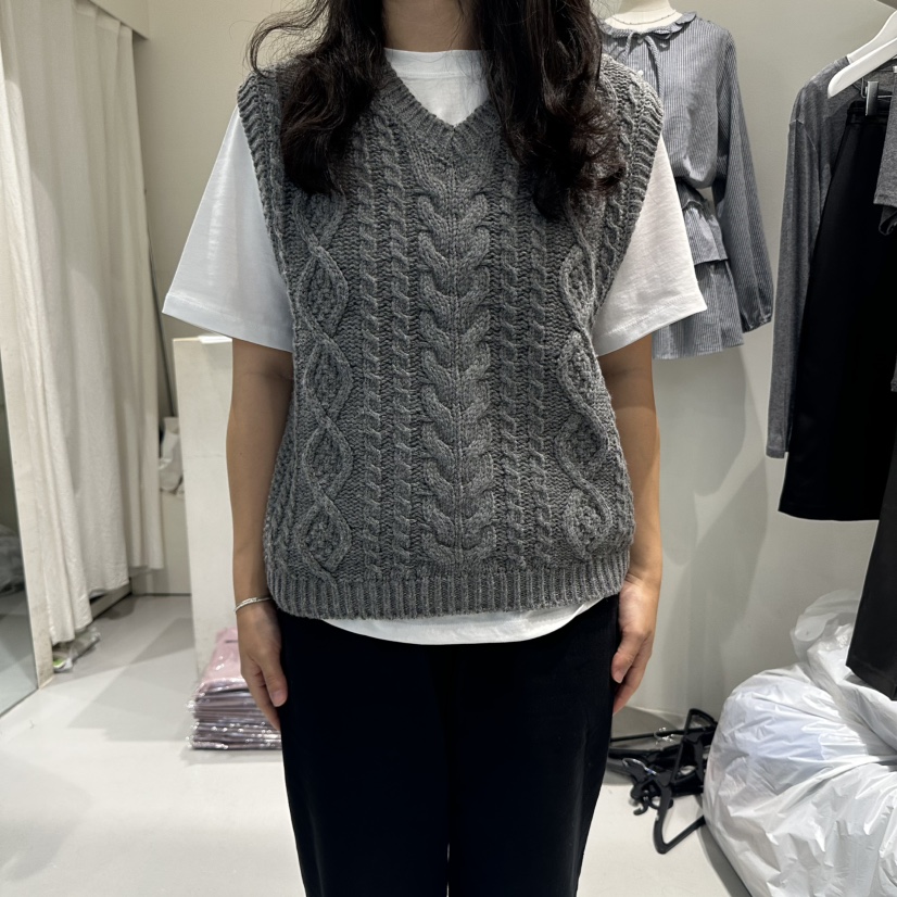 LORING RE I東大門㊣實拍女裝新品推薦職業休閑吊帶背心羊毛LORING RE-I/BARE吊帶/背心圖色4