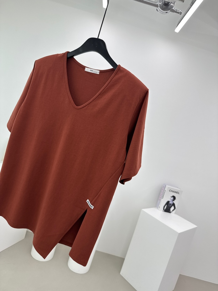 RED-A東大門㊣直郵女裝新款真品25秋冬休閑時尚推薦職業T恤RED-AT恤圖色3