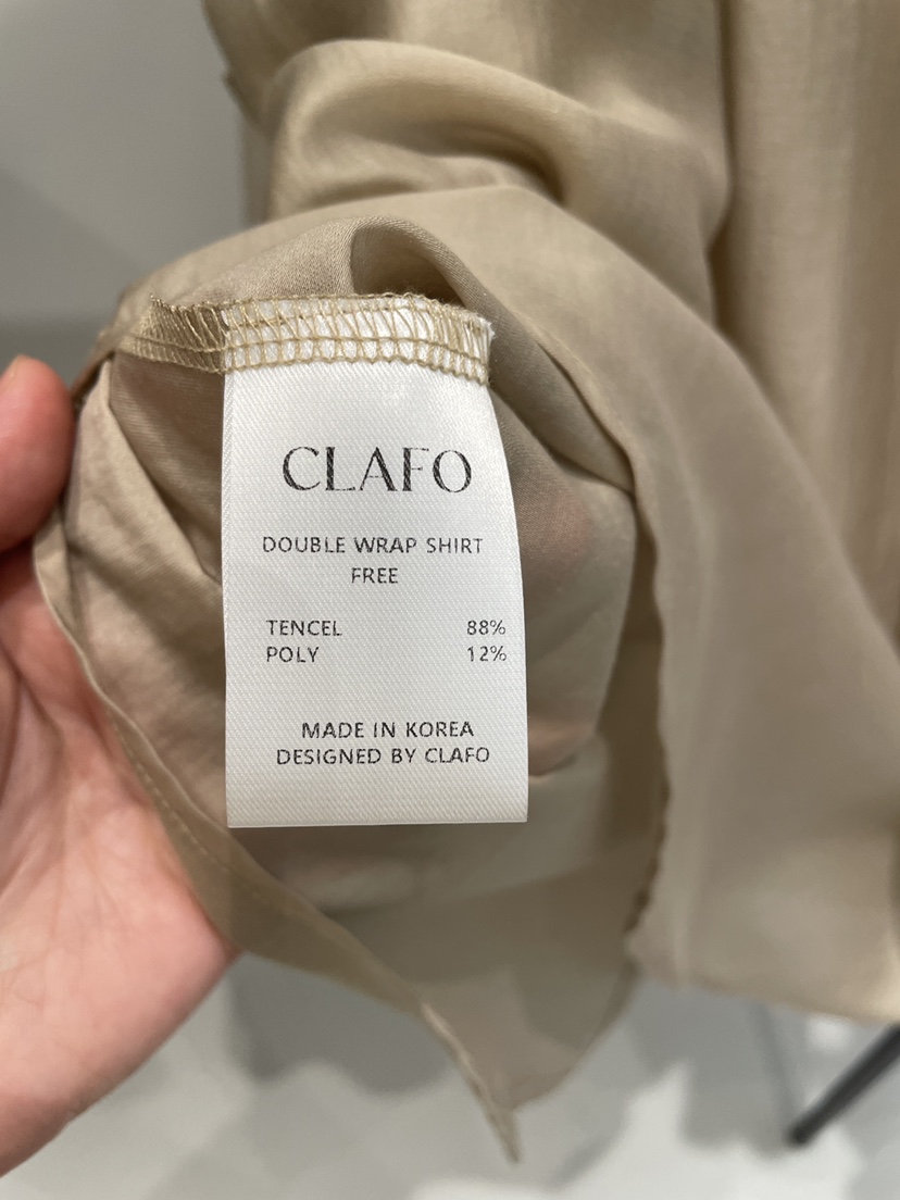 CLAFO東大門㊣代購女裝新品推薦熱賣時尚職業襯衫蕾絲衫雙層CLAFO襯衫/蕾絲衫