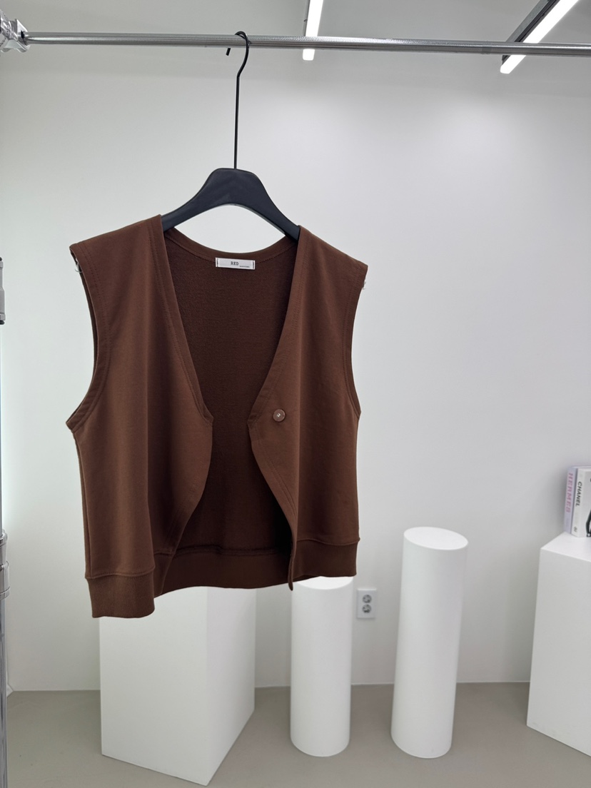 RED-A韓國直郵㊣女士新品職業人氣推薦真品休閑25秋冬馬甲RED-A馬甲圖色1