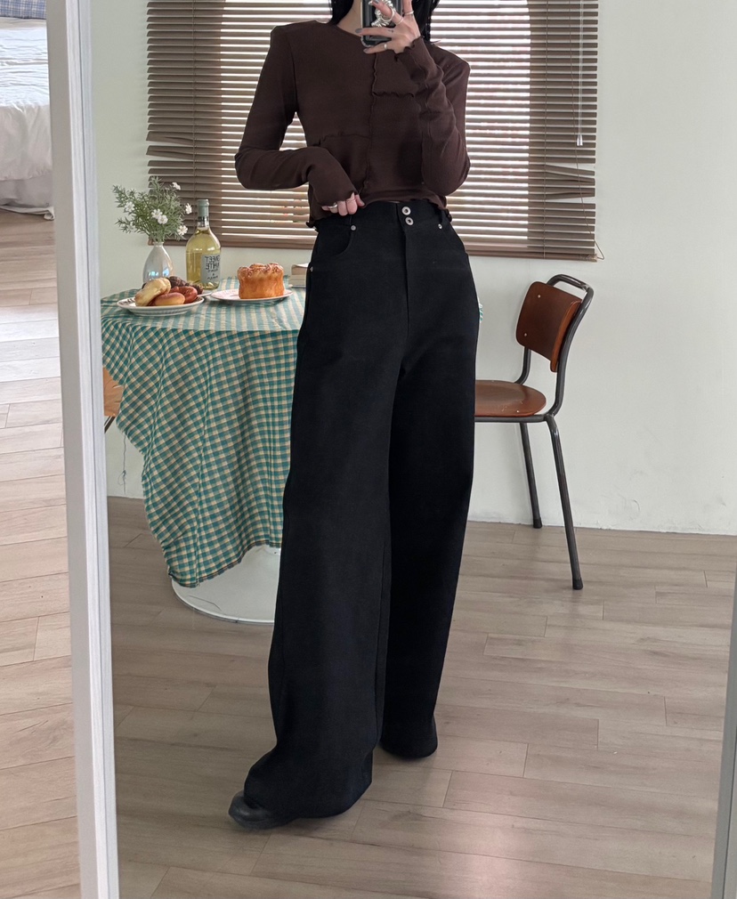 AMUSE SEOUL東大門㊣實拍女士新品25秋冬熱賣職業真品休閑褲AMUSE SEOUL休閑褲