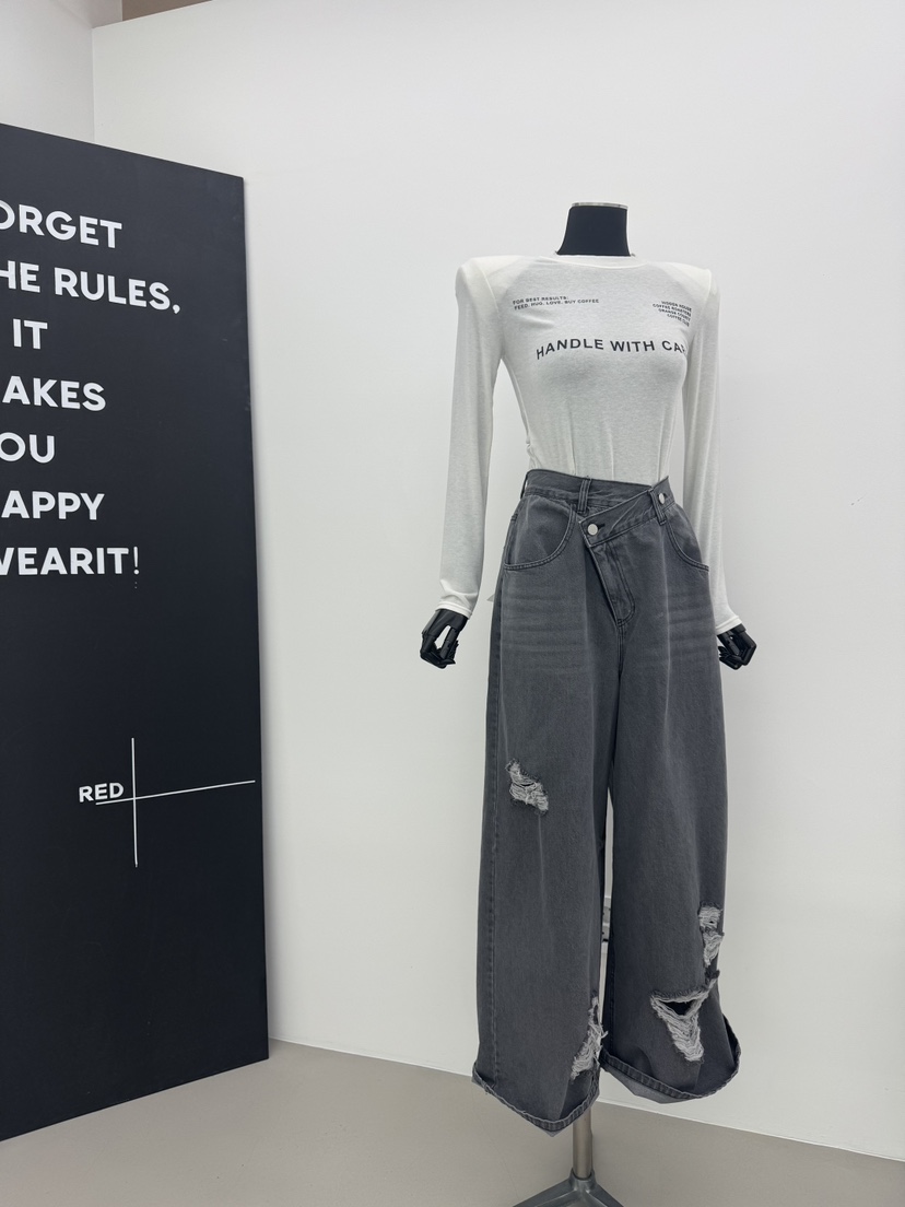 RED-A東大門㊣代購女士新品推薦人氣25秋冬職業時尚長袖T恤RED-A長袖T恤
