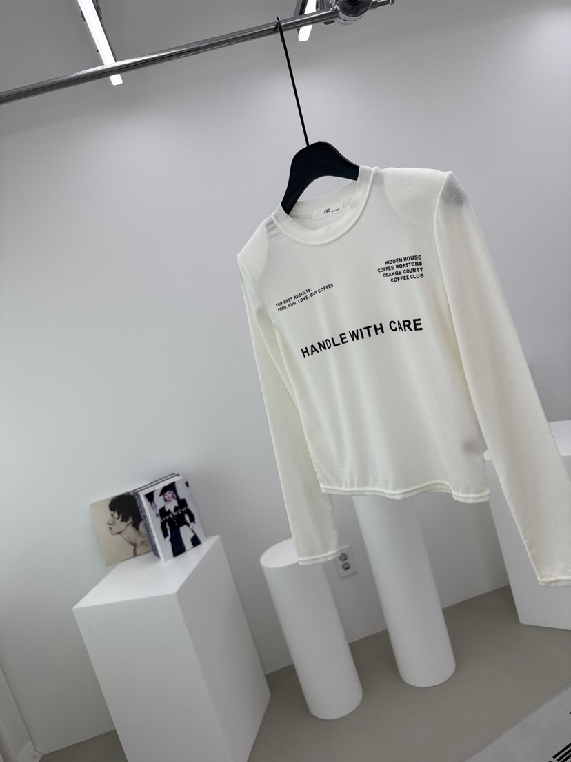 RED-A東大門㊣代購女士新品推薦人氣25秋冬職業時尚長袖T恤RED-A長袖T恤圖色1