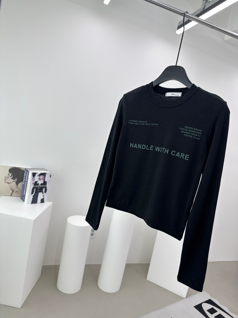 RED-A東大門㊣代購女士新品推薦人氣25秋冬職業時尚長袖T恤RED-A長袖T恤圖色5