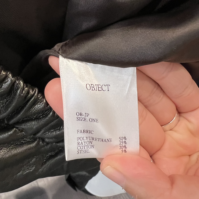 OBJECT東大門㊣直郵女士新品25秋冬熱賣時尚真品皮衣復古皮革OBJECT皮衣
