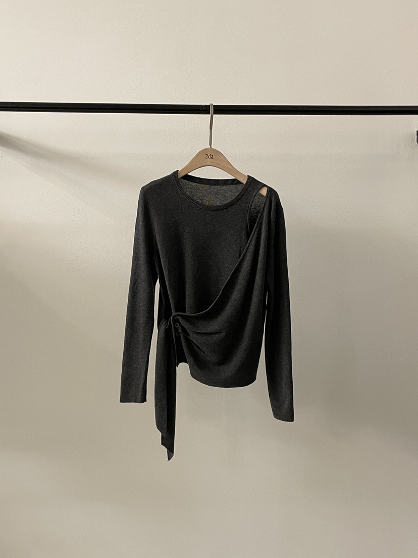 2DA/DARIMI-P東大門㊣代購女士新品熱賣25秋冬長袖T恤假兩件2DA/DARIMI-P長袖T恤圖色2