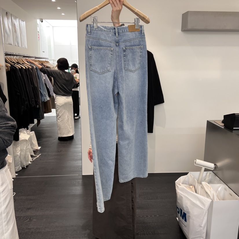 OBJECT韓國代購㊣女士新品推薦25秋冬熱賣職業人氣休閑牛仔褲OBJECT牛仔褲