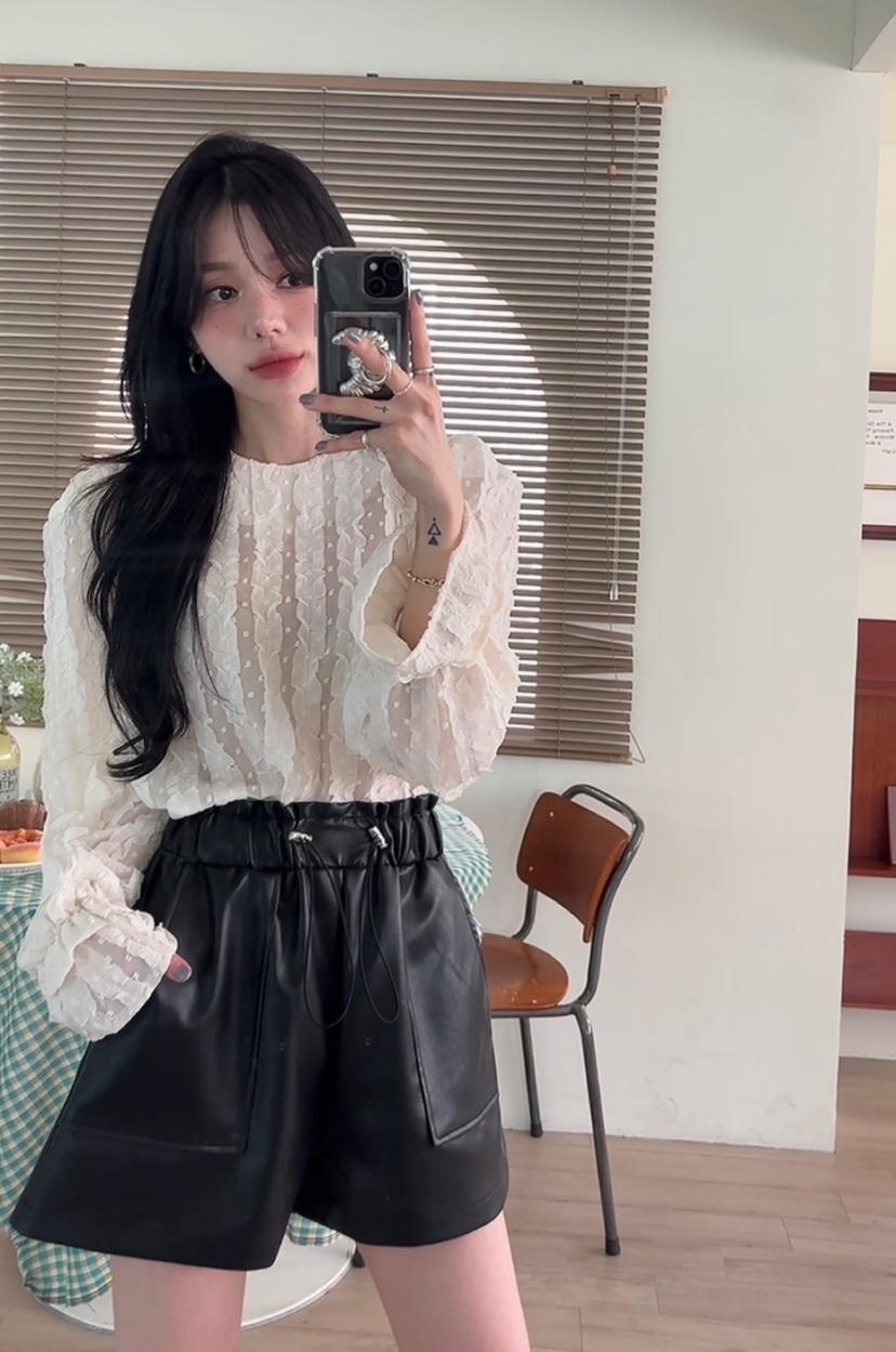 AMUSE SEOUL東大門㊣實拍女裝新款真品熱賣職業襯衫蕾絲衫AMUSE SEOUL襯衫/蕾絲衫