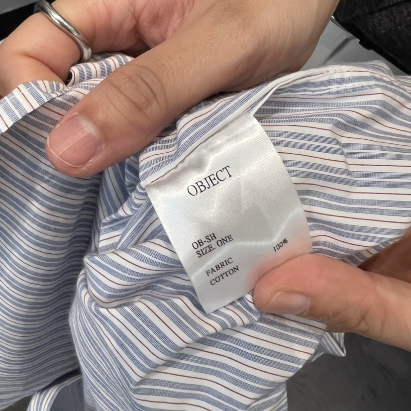 OBJECT韓國直郵㊣女裝新款推薦人氣職業時尚25秋冬襯衫蕾絲衫OBJECT襯衫/蕾絲衫
