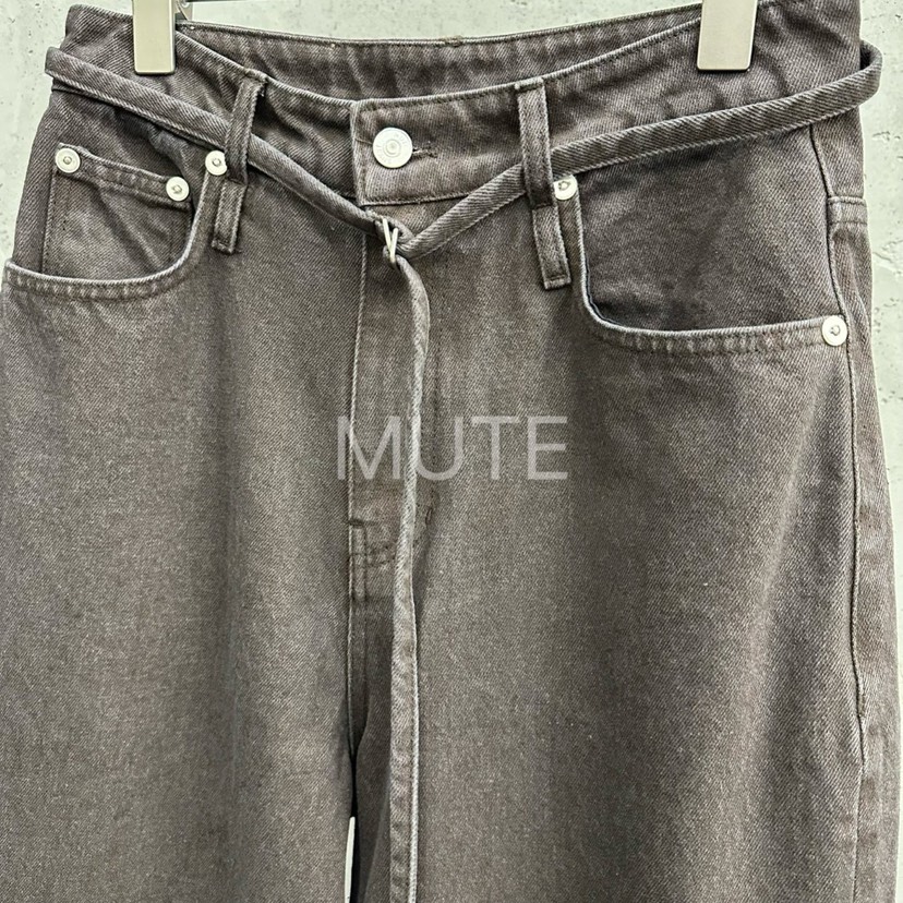 MUTE-P東大門㊣直郵女裝新款25秋冬人氣休閑真品休閑褲含腰帶MUTE休閑褲