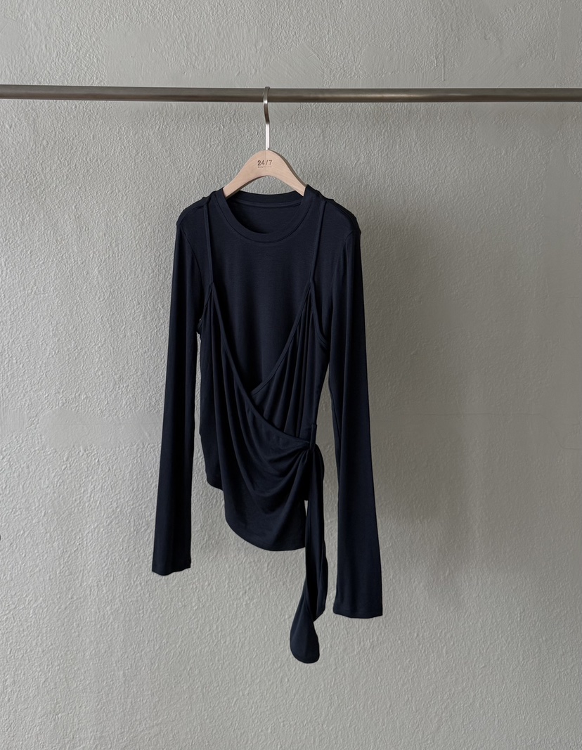 TWENTY FOUR SEVEN24-7東大門㊣直郵女裝新品熱賣長袖T恤TEWNTY FOUR SEVEN24-7長袖T恤圖色2
