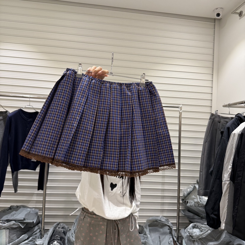 BRICKLANE韓國直郵㊣女裝新品休閑推薦熱賣真品時尚短裙格紋BRICKLANE短裙圖色1
