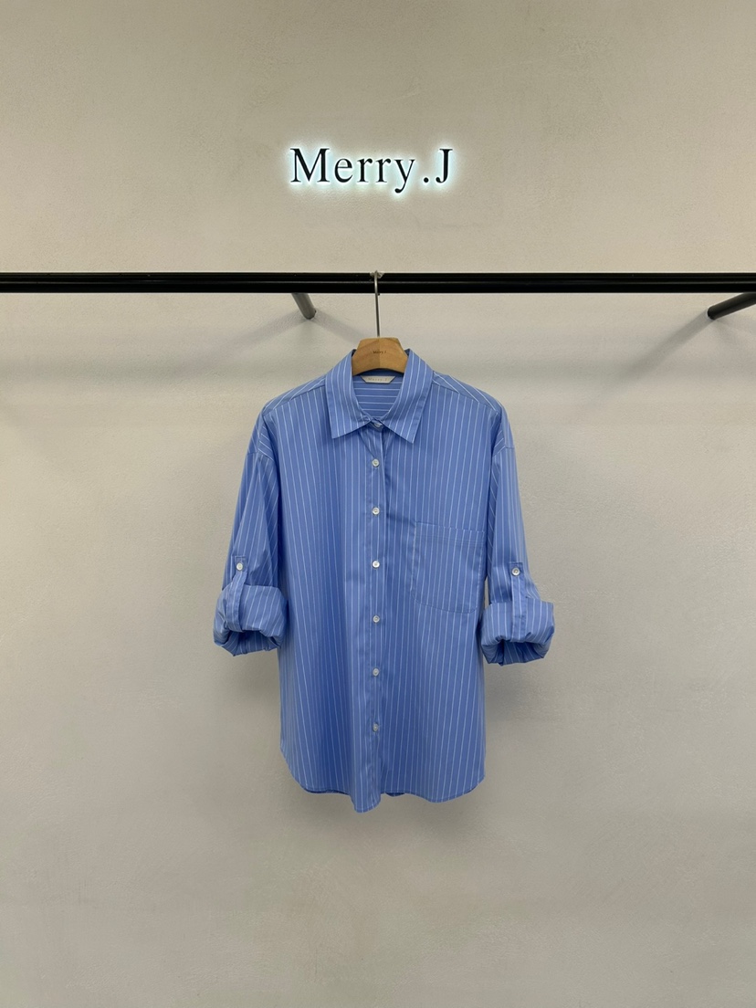 MERRY-J東大門㊣直郵女士新款25秋冬人氣真品休閑襯衫蕾絲衫MERRY-J襯衫/蕾絲衫圖色2