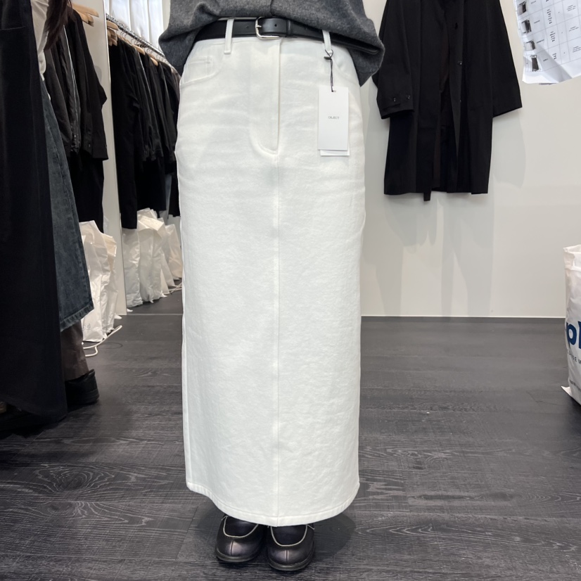 OBJECT韓國代購㊣女裝新品職業真品25秋冬時尚長裙不含腰帶OBJECT長裙圖色1