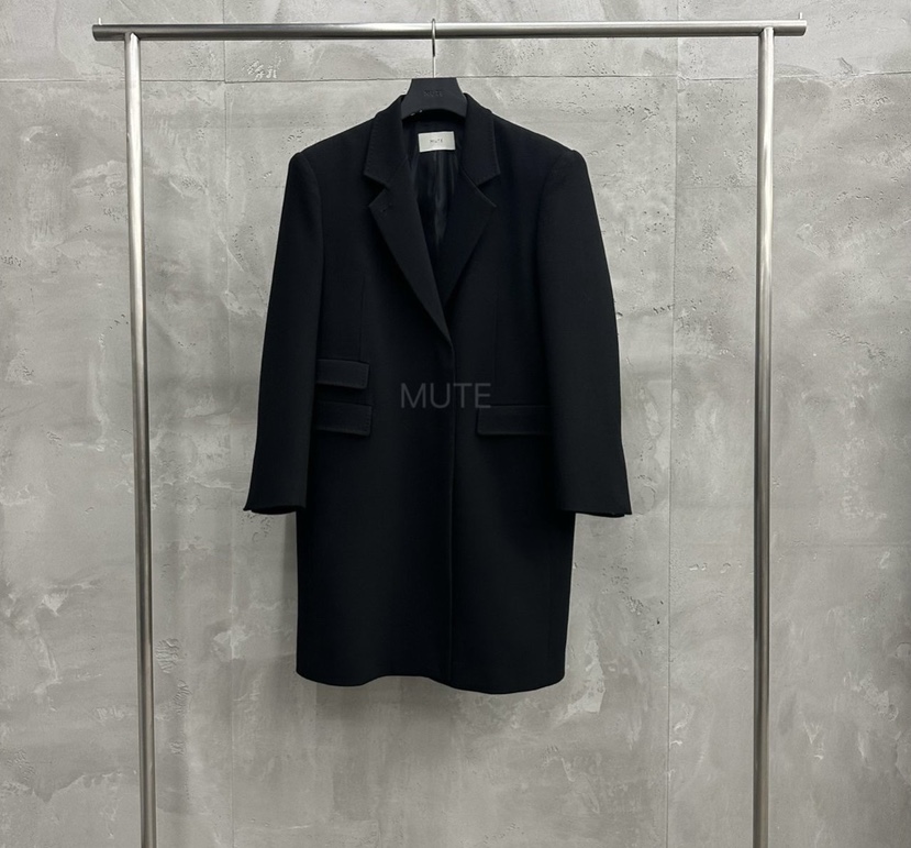 MUTE-P東大門㊣直郵女士新品人氣熱賣職業時尚25秋冬長款風衣MUTE長款風衣圖色3